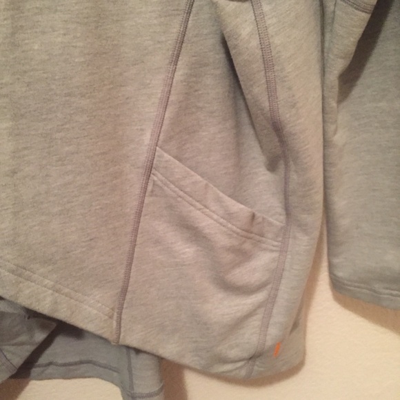 Lucy Open Front Oversized Sweatshirt Gray Small - Picture 4 of 7